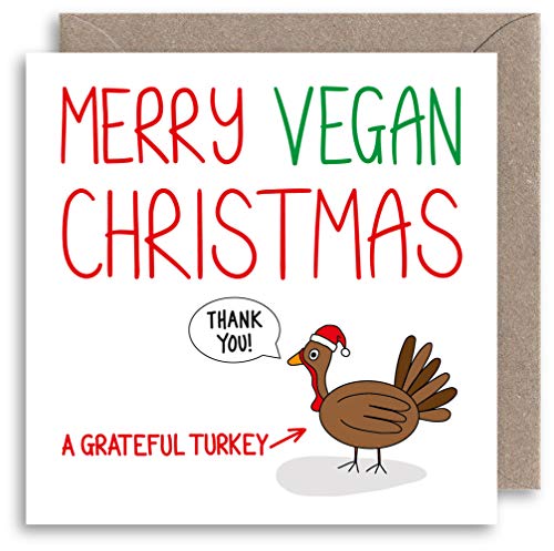 Lazy Mice Funny Vegan Christmas Card - Happy Vegan Christmas Card - Humour Xmas Card - Alternative Christmas Card - Animal Lover Christmas Card - Turkey Xmas Card
