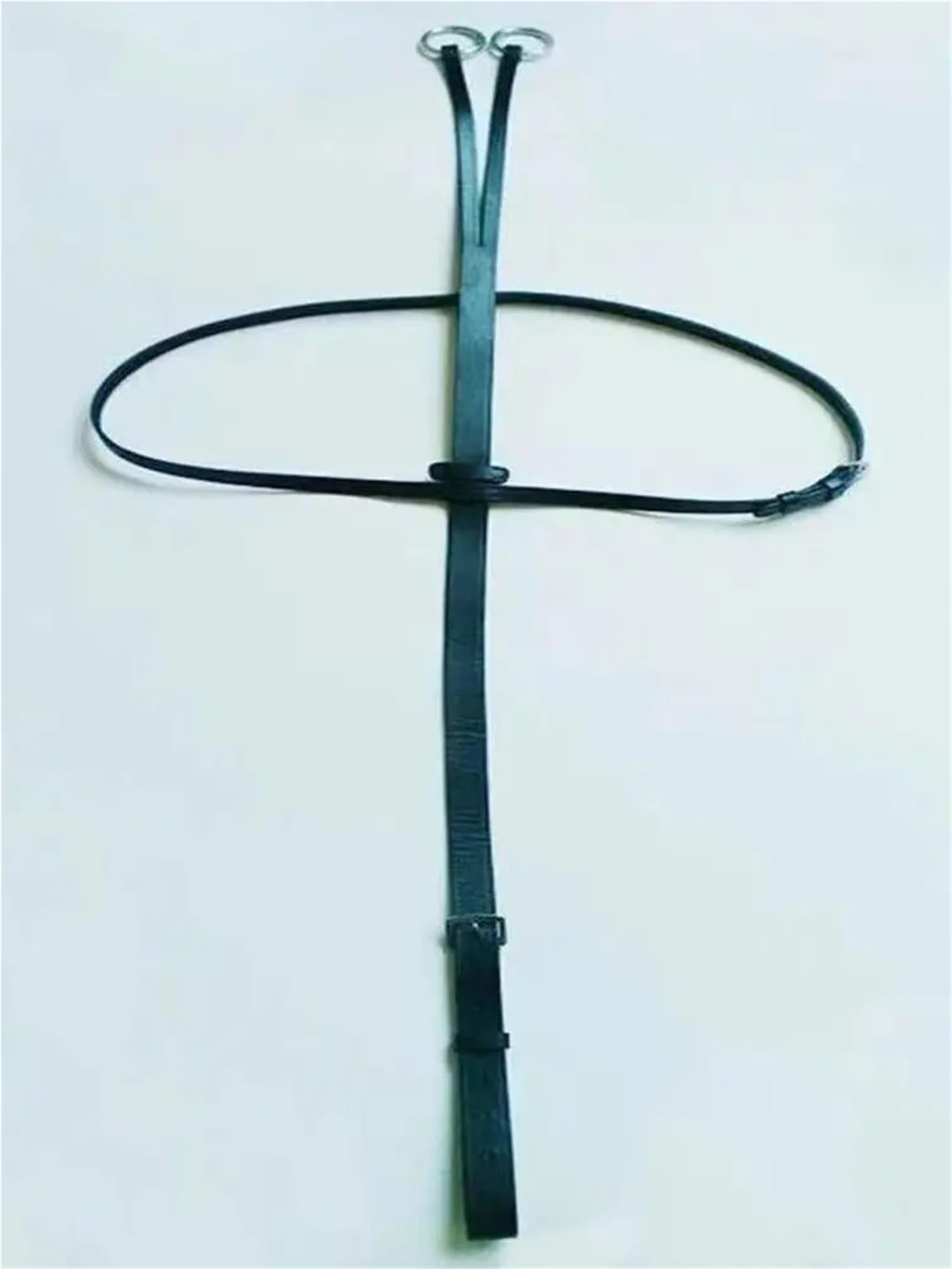 Pecho Delantero de Cuero de Cabeza Baja con Cuello, Manga Triangular, Accesorios for sillín, Equipo Ecuestre y Suministros for Equipo de Caballo para Caballos(Black,L 1.4-1.6M)