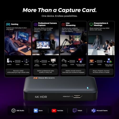 Image of NearStream CCD30 4K60 Capture Card for PS5, Xbox, Switch, PC /Mac /Linux