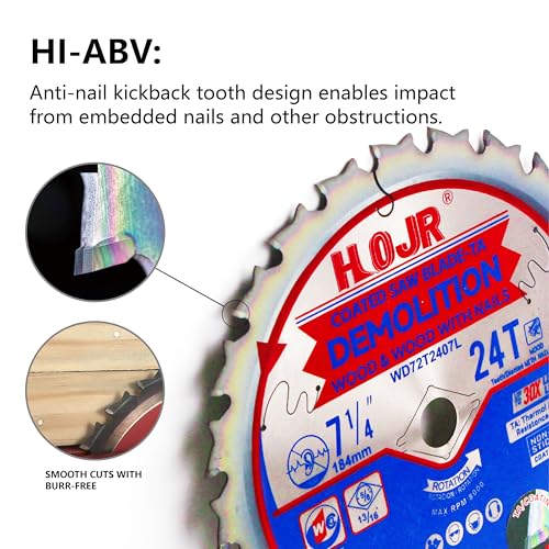 HOJR Demolition Circular Saw Blade