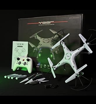 ELECTROBOTIC VEER 360 | ALTITUDE HOLD DRONE | DOUBLE BATTERY DOUBLE FUN | Drone With 2.4GHZ Remote Control (Green)