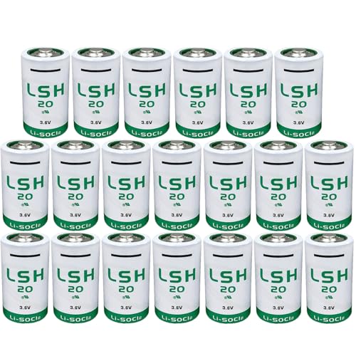 20pcs LSH20 D 3.6v Lithium Battery 13000 mAh for LSH 20 3.6 Volt Battery Non-Rechargeable