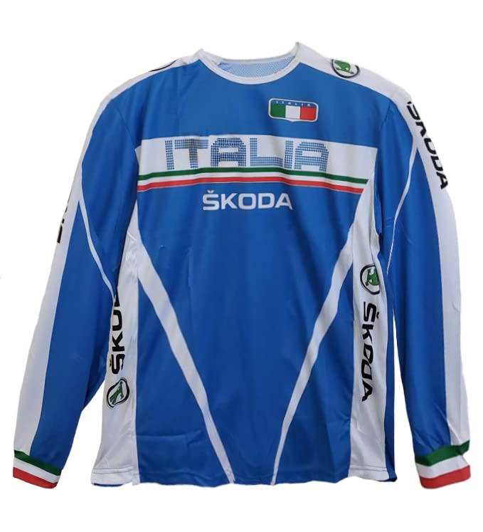 Maillot Cycliste Vintage Castelli - Bleu, Taille 4 - Collection Vélo Années 90