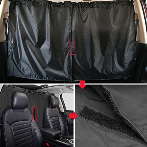 Set of 3 Car Privacy Curtains, Car Window Covers for Sleeping in Car