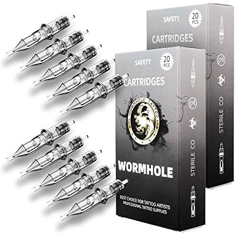 Wormhole Tattoo Cartridge Needles 50pcs Cover