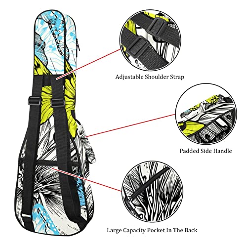 Housse ukulélé soprano imperméable avec sac de transport rembourré - 3