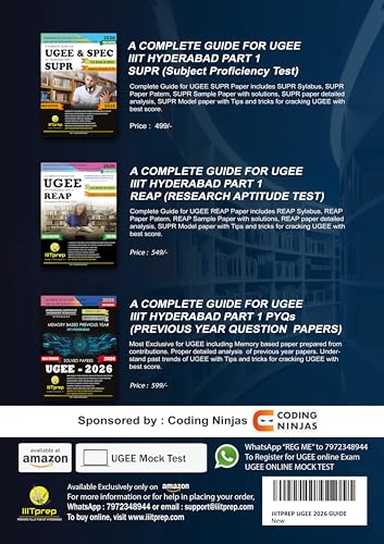 Image of IIITprep UGEE Previous Year Papers 2026 | IIIT Hyderabad