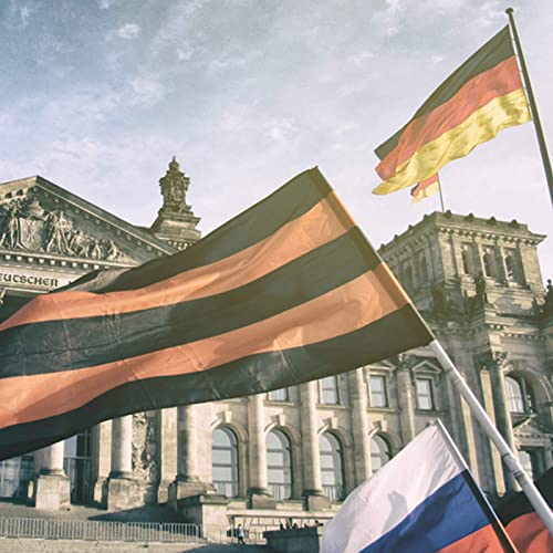 Mât de drapeau noir en aluminium durable avec support mural en acier inoxydable