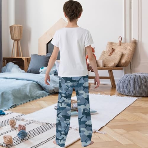 Boy's Pants Animal Shark Military Pattern Jogger Pants Elastic Waist Long Bottoms Trousers with Pockets 6-14 Years3