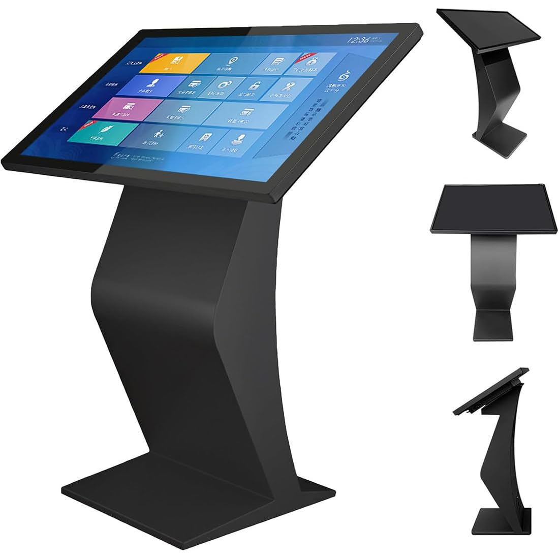 Quiosco De Autoservicio De Pie 21,5, 32 Y 43 Pulgadas con Pantalla Táctil; Pantalla De Señalización Digital FHD 1080p, 4 GB RAM + 32 GB, Operativo Android Y Terminal Integrado 21.5Inch