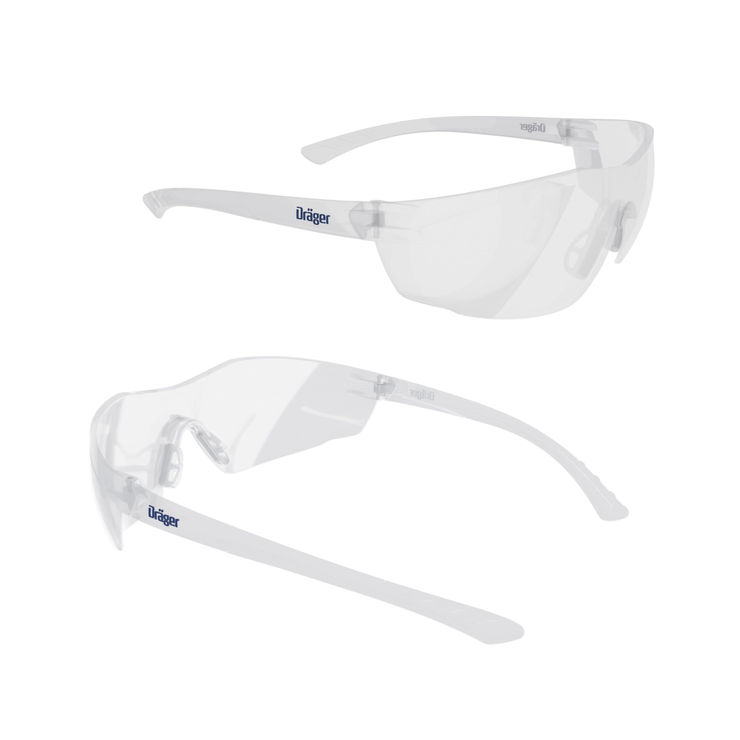 Dräger X-pect 8320 Gafas de Seguridad, Lentes antivaho de protección contra Rayos UV, Ultraligeras para Uso intensivo en Industria, Deporte, Laboratorio