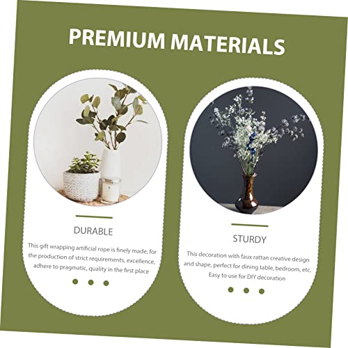 Cuerda de arpillera natural con hojas artificiales VALICLUD para decoración DIY 8
