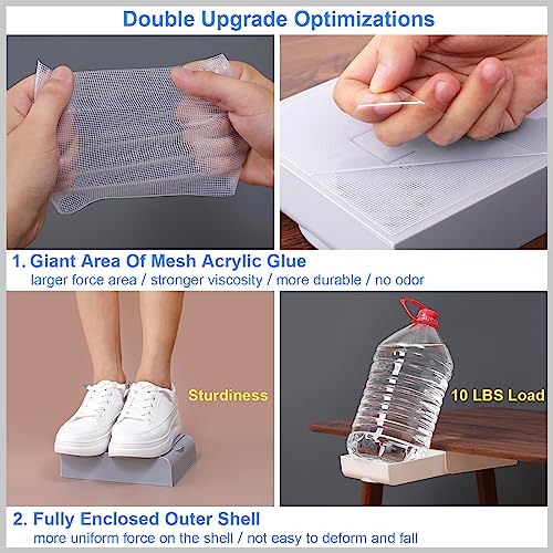 LuluEasy Organizador de mesa grande autoadesivo oculto para gaveta de mesa, gaveta de mesa anexável,