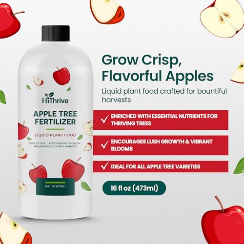 Image of 16oz Apple Tree Fertilizer - Makes 16 Gallons of Apple Tree Fertilizer, Nutrient-Rich Plant Food for Fruit Trees - Promotes Strong Branches, Healthy Foliage, and Juicy Apples