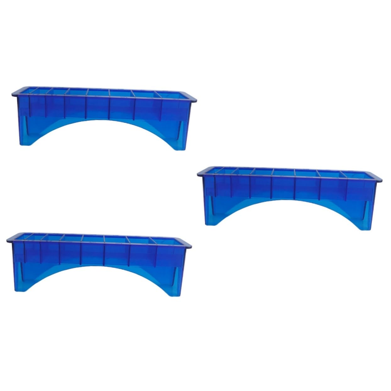 Beatifufu 3pcs Clipper Guard Organizer Hairdressing Tool Holder Guide Comb Storage Case