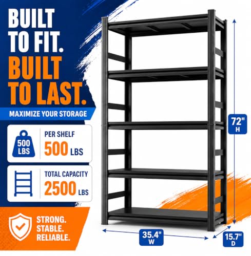 Image of Fish Tank Stand, Aquarium Stand with Storage, Heavy Duty Storage Shelves for 20-30 Gallon Tanks, Adjustable Metal Shelves, Black