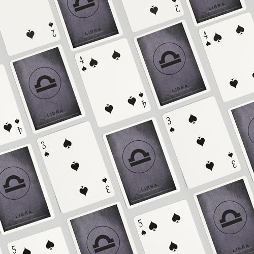 Baraja de poker Zodiac Libra 52 cartas Lantern Press miniatura 4