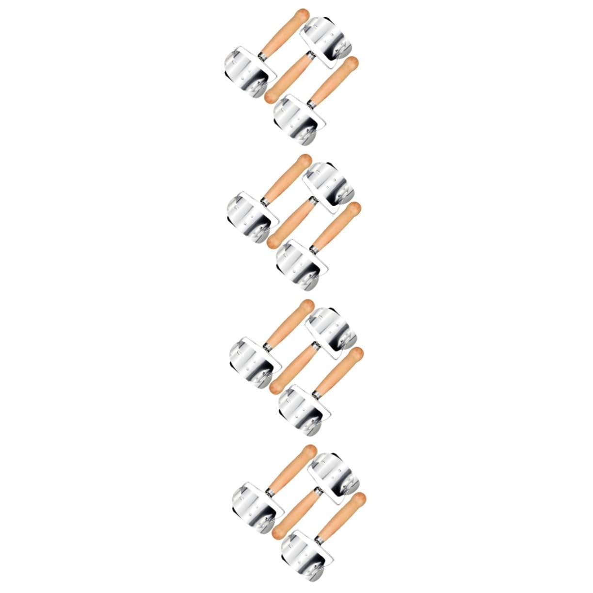 ABOOFAN 4 Set Muffa Produttore Di Taglierini Per Gnocchi Taglierina Per Per Avvolgere Gnocchi Stampo Per Taglierina Per Gnocchi Domestici Silver Di Legno 3 Pezzi * 4