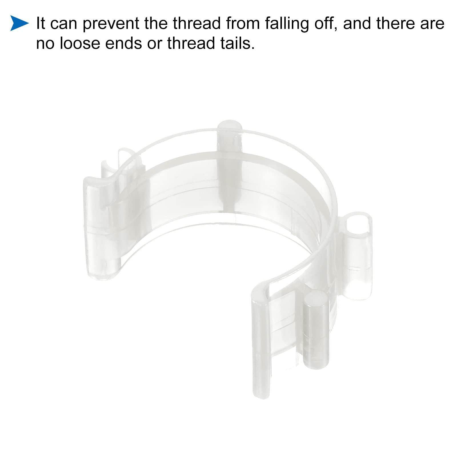 Sosoport 50 Pezzi Morsetti per Bobine da Cucito Colorati in Plastica, Supporto per Clip Porta Filo Compatto Riutilizzabile per Accessori Macchine da Cucire e Fai da Te