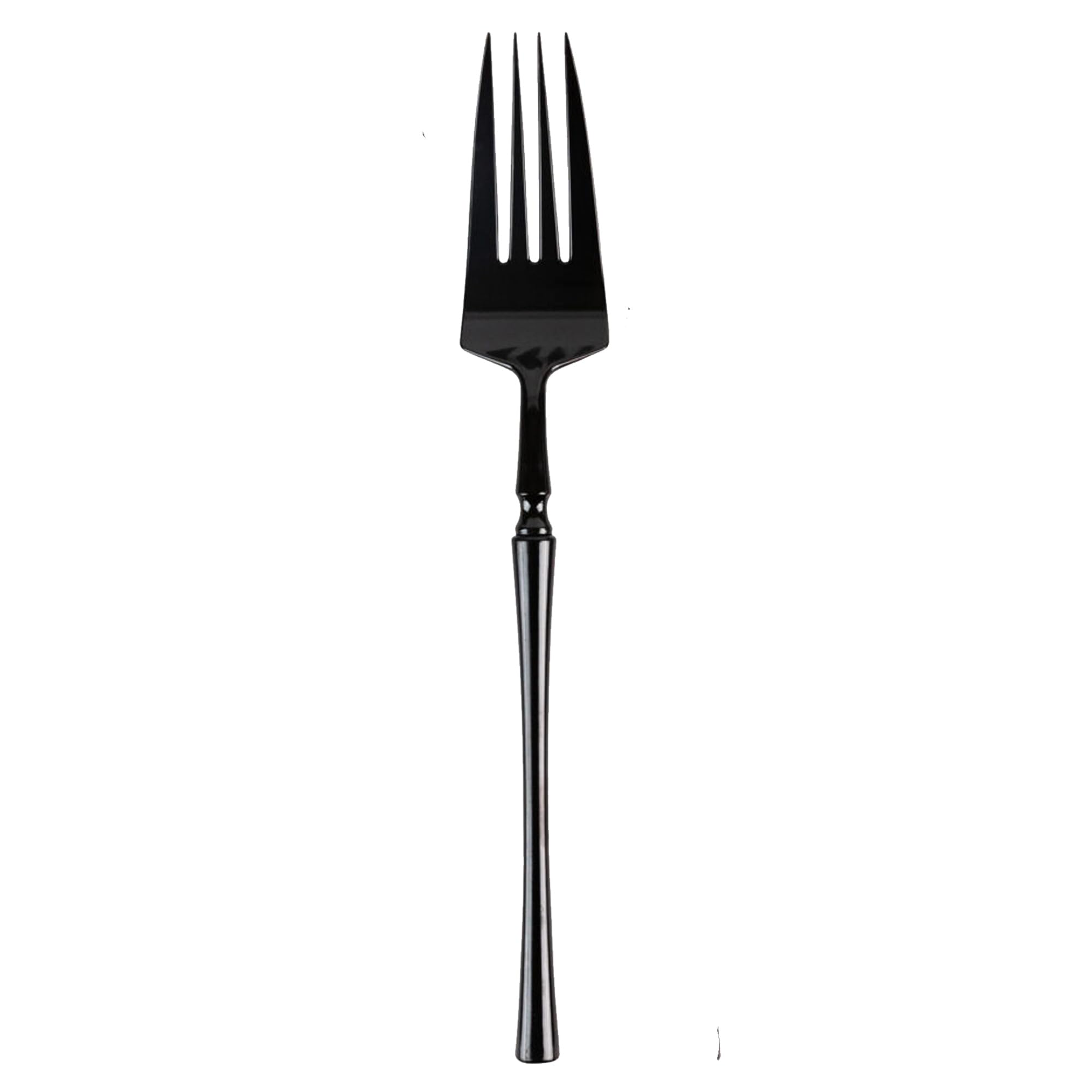 EcoQuality Black Disposable Plastic Fork - Heavy Weight Plastic Black Cutlery, Disposable Utensils, Silverware Perfect for Wedding, Birthday, Event Planning, Baby Shower, Anniversaries (128)