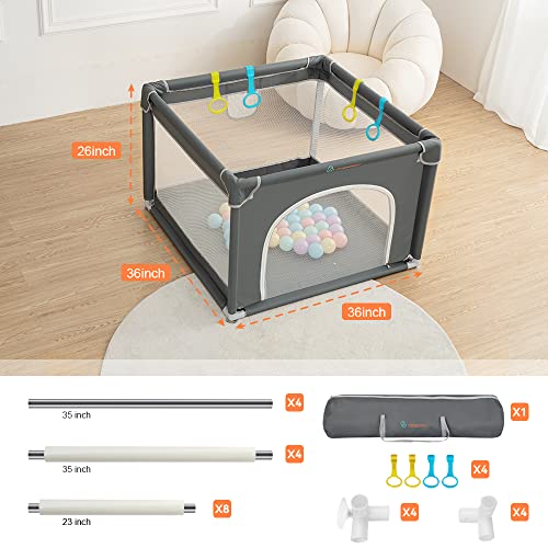 image for COMOMY Playpens for Babies and Toddlers, Small Baby Play Pens, Activit