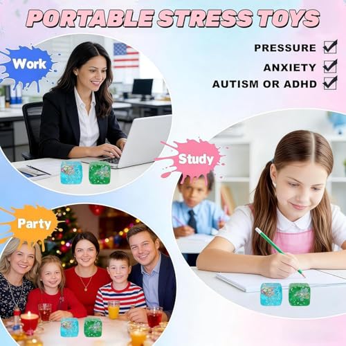 Image of Taba Squishy, Squeeze Fidget Adults Stress Relief Cute Adults Taba Squishy for Boys Girls Birthday Party Gifts, Blue Seashell Design, Office Desk Decoration (Blue A)