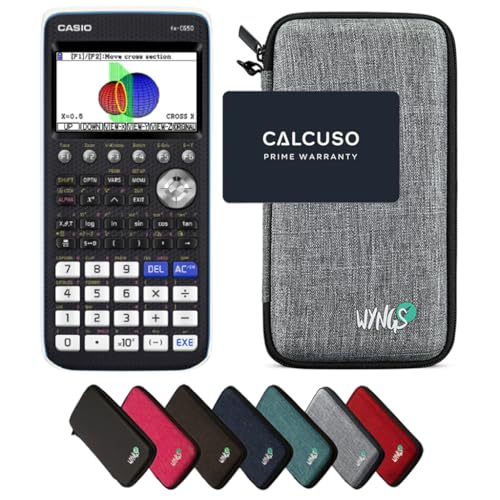 Casio fx-CG50 con Funda Protectora WYNGS Gris Claro - Calculadora Gráfica - Paquete Básico
