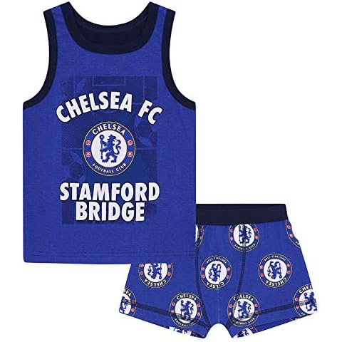 Chelsea FC Boys Boxer Shorts & Vest Set Cover