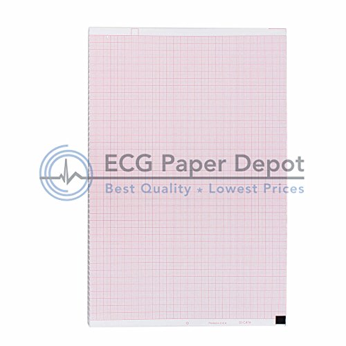 ECG Paper 210MM X 140MM X 350 Sheets (Works for Nihon KOHDEN PA9100Z,9130K) (10)