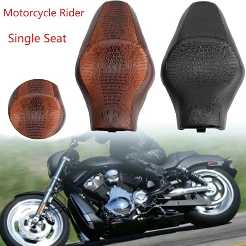 Asiento doble de cuero PU para Harley Sportster XL 883 1200 48 YG6-022Brown 5
