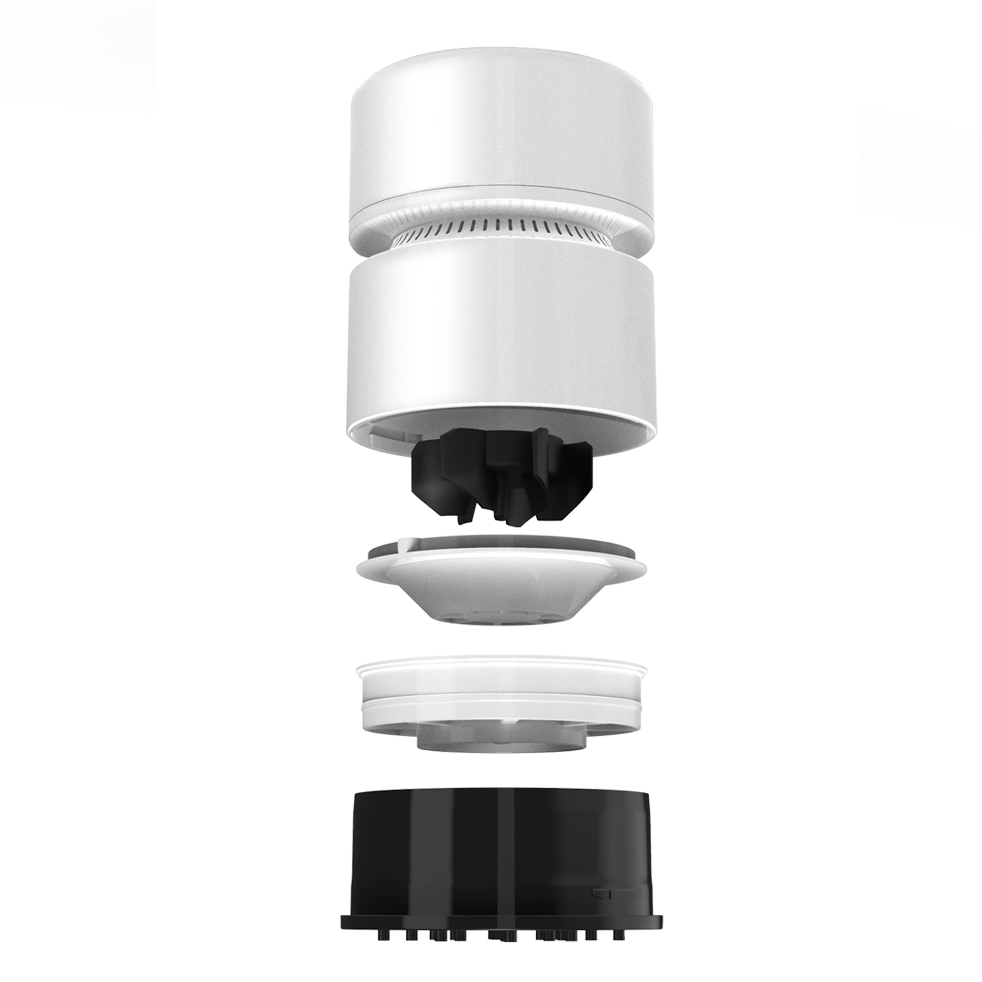 Cuteefun Aspirabriciole da Tavolo, Mini Aspirapolvere Ricaricabile USB, 120 Minuti di Autonomia, Spegnimento Automatico, Raccogli Briciole Girevole a 360° Senza Fili per Scuola, Ufficio, Casa, Bianco