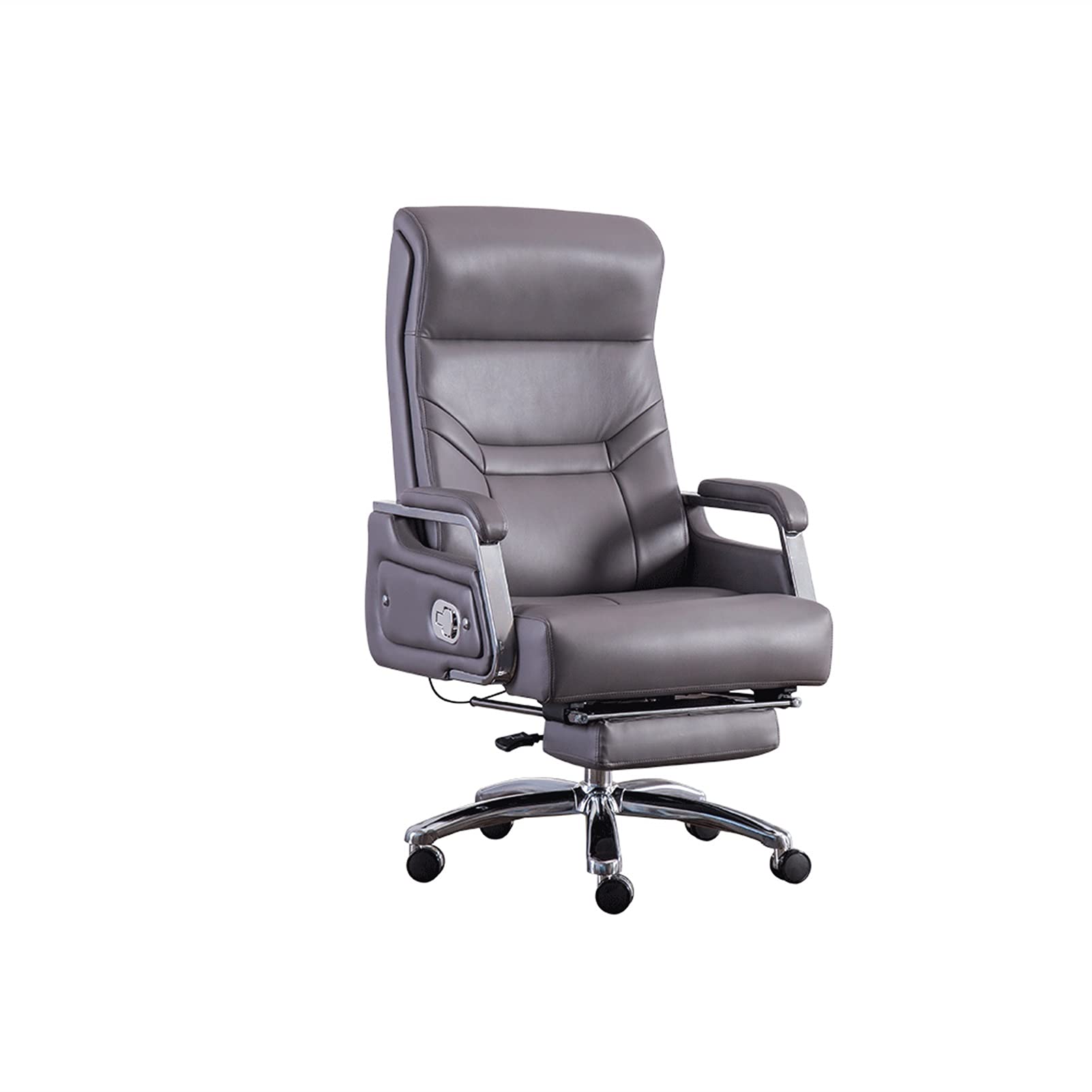 Poltrona ergonomica direzionale con Design Girevole Multifunzionale per Ufficio Domestico, in Pelle, con Sollevamento