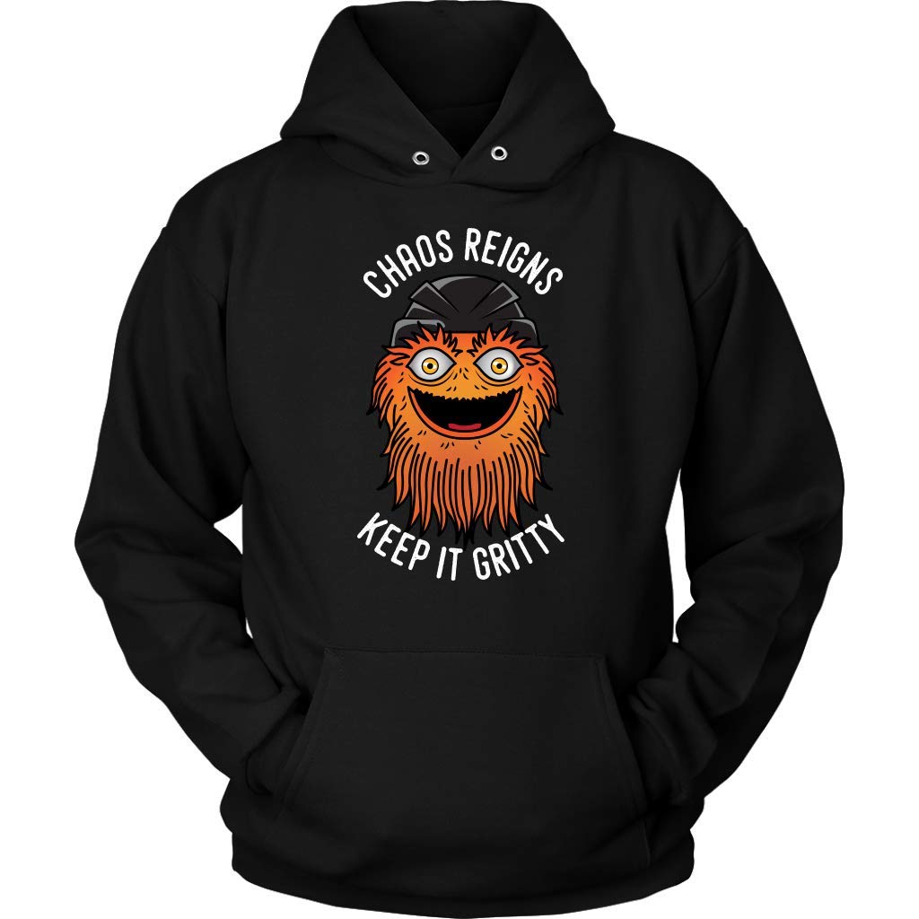 The Horror Fest TeezChaos Gritty Reigns Keep it Gritty Mascot Hoodie