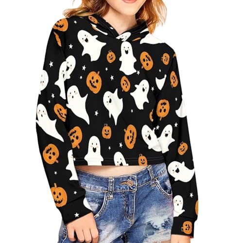 Flashideas Girls Sweatshirt Soft Lightweight and Comfortable short version Fashion Outfit for Age 6-162