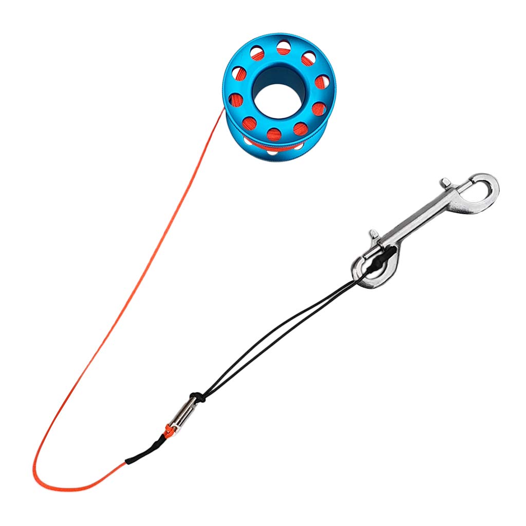 Milageto Scuba Diving SMB Safety Sausage Surface Marker Tubo di Segnale E Mulinello da Immersione - Blu