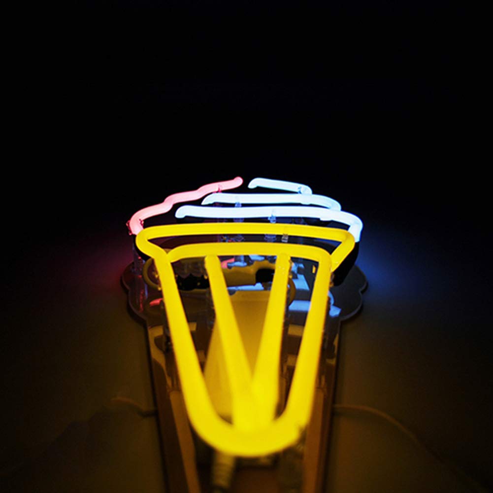 Ice Cream ネオンサイン デザート 壁掛け 店舗装飾 室内装飾 おしゃれ Amazon | アイスクリームネオンサイン アクリルボード付き USB