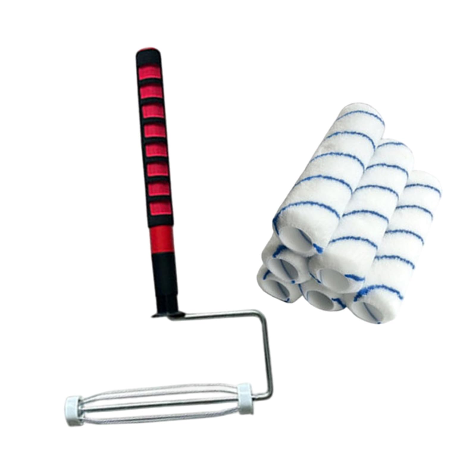Fgdtree Blue 9Inch Paint Roller Frame Adjustable Telescopic Handle Ergonomic Grip For Concrete Driveway Aluminum Telescopic Post