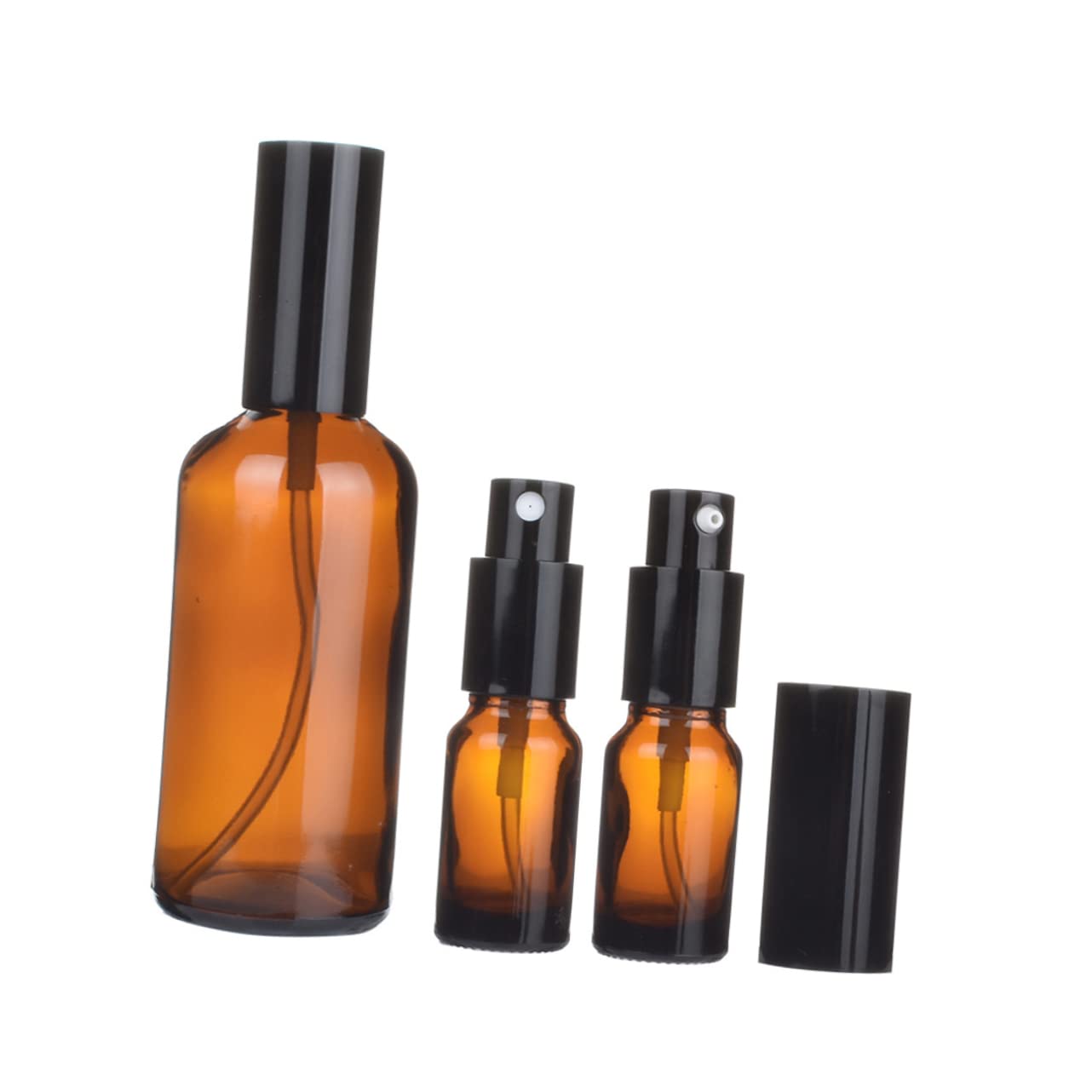 Emulsión de Vidrio Botella 10 Piezas Marrón, 50ml