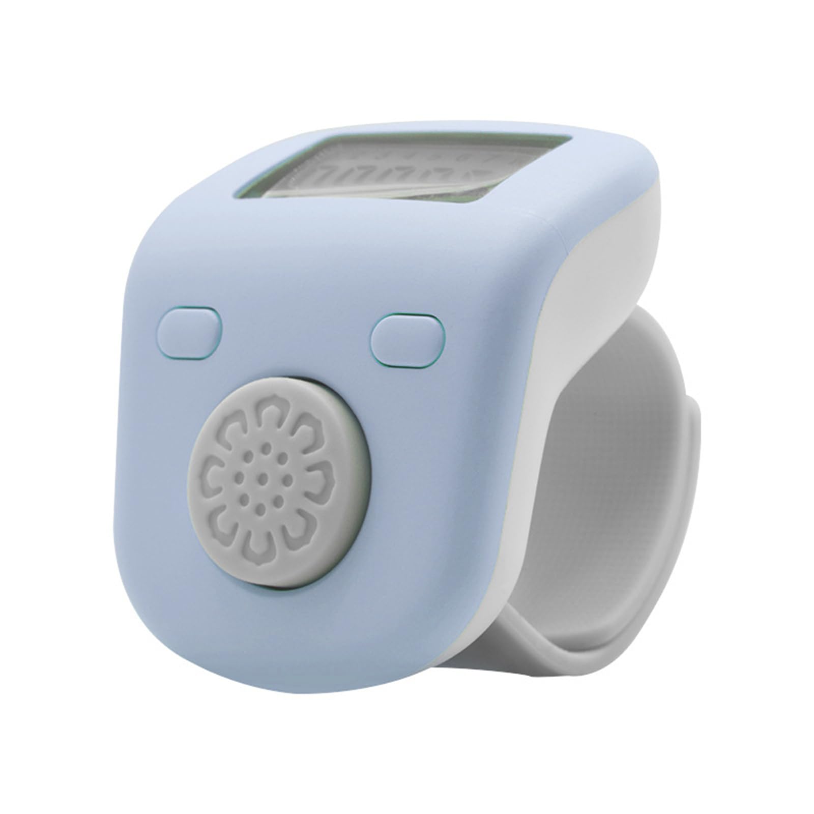 Uqezagpa Ergonomic Ringing Design Digital Electronic Counter Tool for Counting in Warehouse Workouts Religious Practices Digital Electronic LED Finger Counter