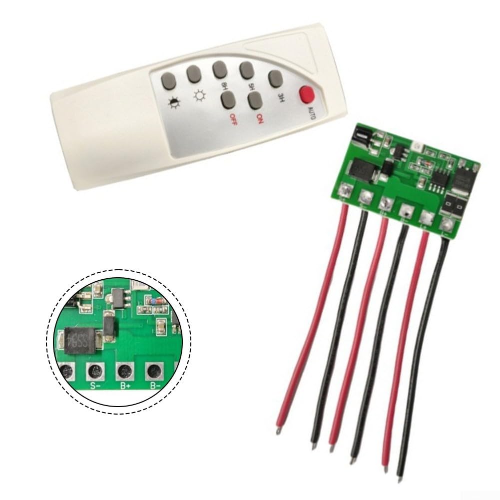 Scheda driver LED per controller di illuminazione stradale solare con telecomando, ingresso 6,4 V-12 V, compatibile con batterie LiFePO4 e al litio, per 5 V-6 V/12 V