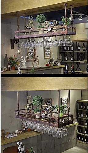 Porte-bouteille de vin de plafond pour libérer l'espace bar - 6