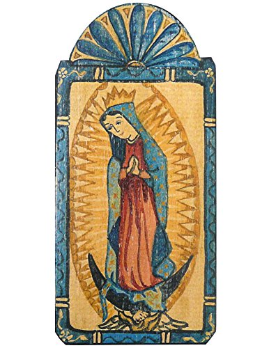 Modern Artisans Our Lady Of Guadalupe Handmade Patron Saint Retablo Plaque, 3.5 X 7.25 Inches #TOP1