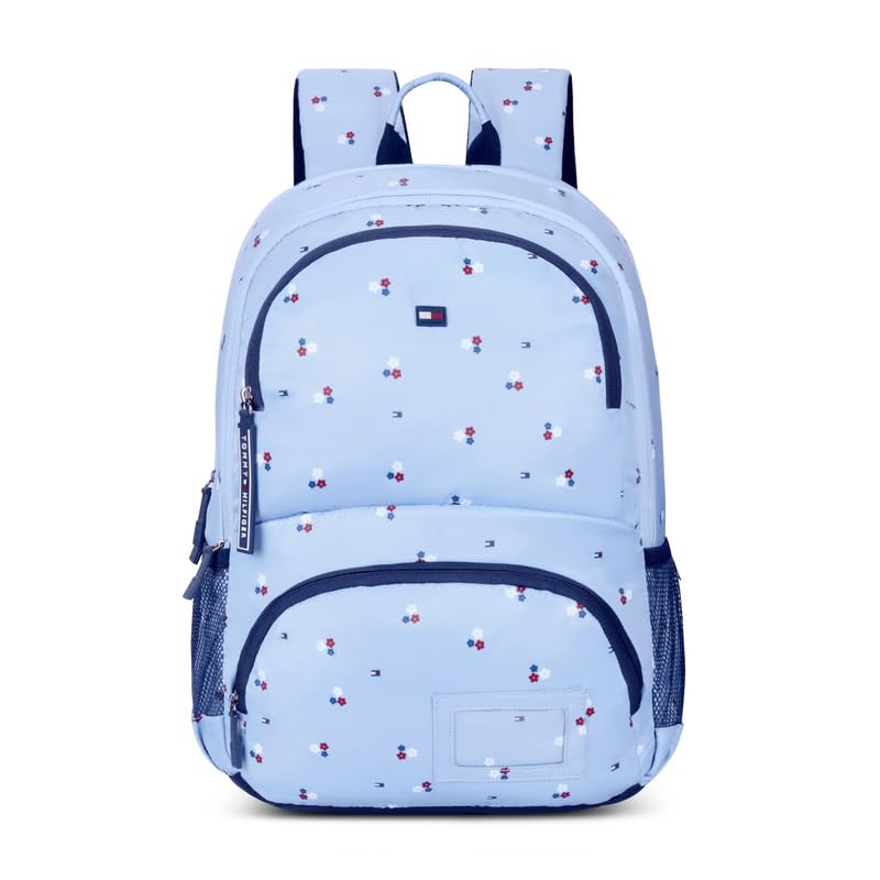 Unisex High-School Backpack Pixel | Water-Resistant Digital Floral Print Bag with File Sleeve, Pencil Pouch | Backpack for School Girls and Boys | 31L Capacity-image-14
