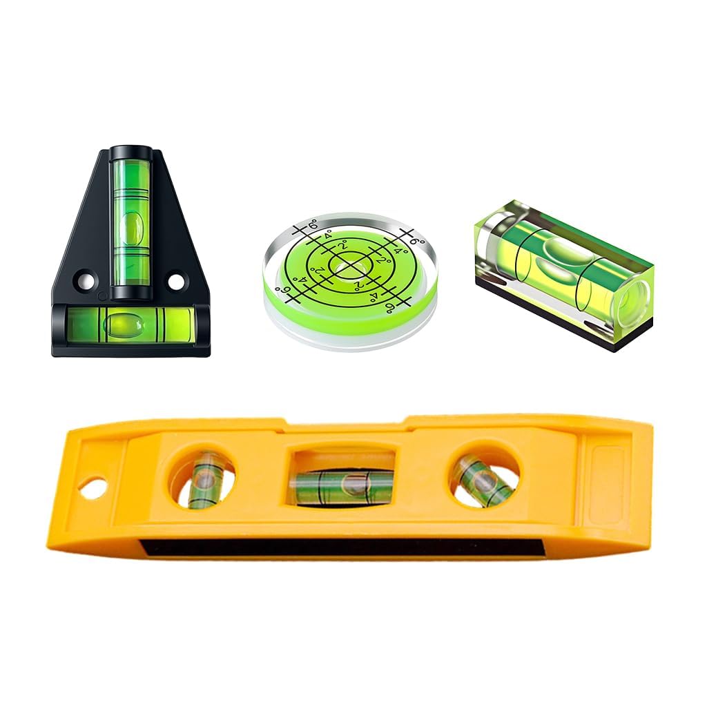Serplex® 4 in 1 Spirit Level Set Portable Bubble & Magnet Pocket Kit with T & String Levels for Home DIY RV Construction and Camera Setup-image-7