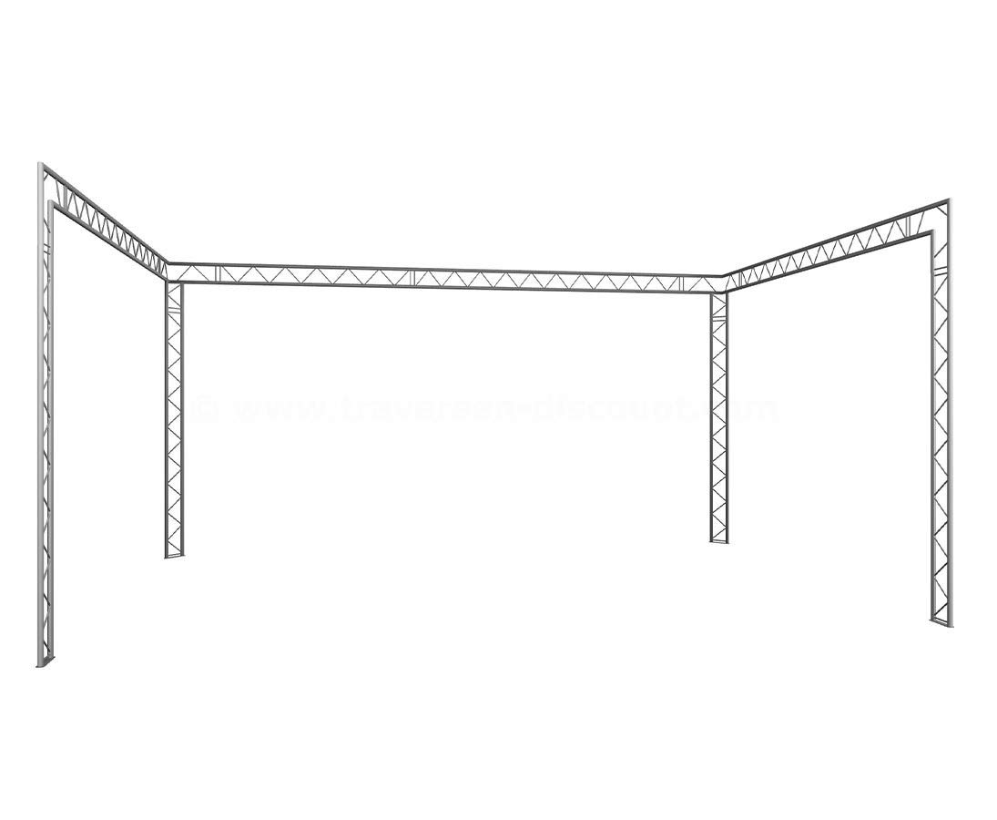 Messebau mit Deco Truss T220-2, U Form mit 6x4x3m - Messestände Stand für Messe Messe Stand für Gewerbeschau