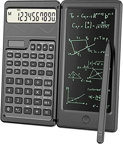 MATOLO Scientific Calculators for Students, 10-Digit LCD Screen, Solar & Battery Dual Power, 4 Function Calculator Small with Notepad for Office, Middle, High School & College, Mini Pocket Size
