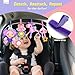 Zendstanding Musical Car Seat Toy for Babies 0-12 Months Girl, 5-in-1 Sensory Activity Hanging Toy Stroller Toy with Soothing Music, Rattle, Mirror for Newborn Infants Essential Gifts, Unicorn