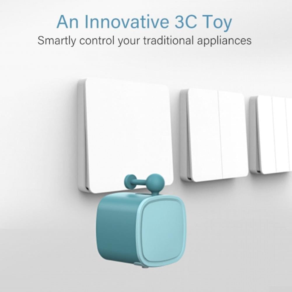 Robot de dedo recargable USB con modo de interruptor de clic eficiente para controlar múltiples dispositivos electrónicos domésticos (azul)