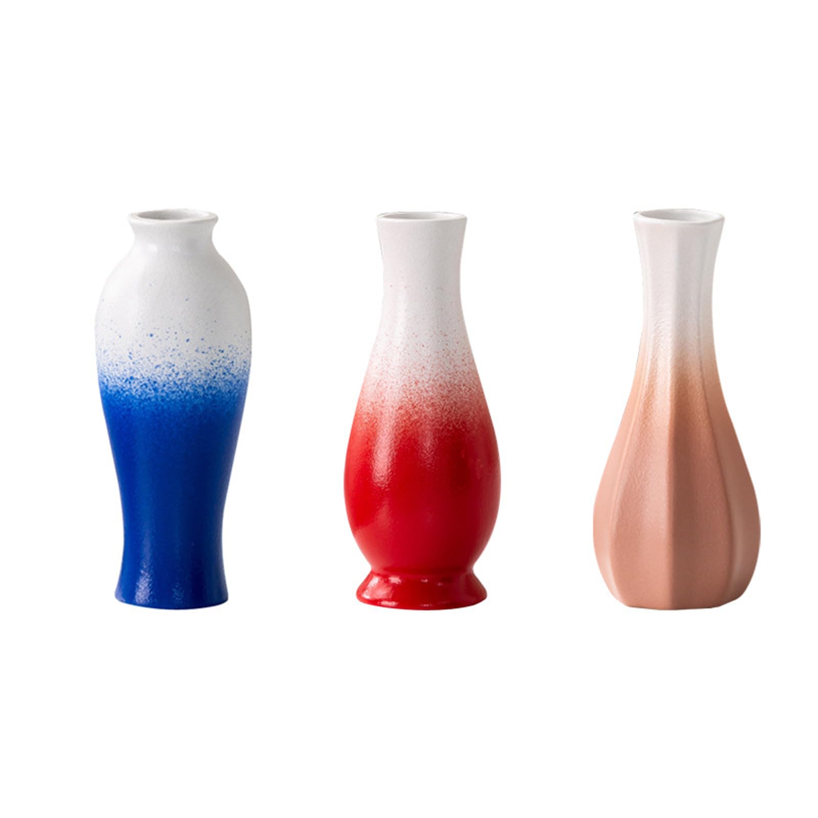 Ceramiczny wazon gradientowy wazon trawa pampasowa dekoracyjny wazon nowoczesny dom mały wazon salon stół jadalny dekoracja biura farmy,Blue c