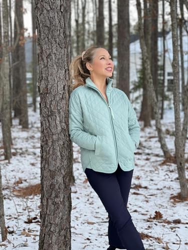 RBX Sand Quilted Zip Up Jacket for Women: Soft, Lightweight, and Perfect for Every Adventure - Image 9